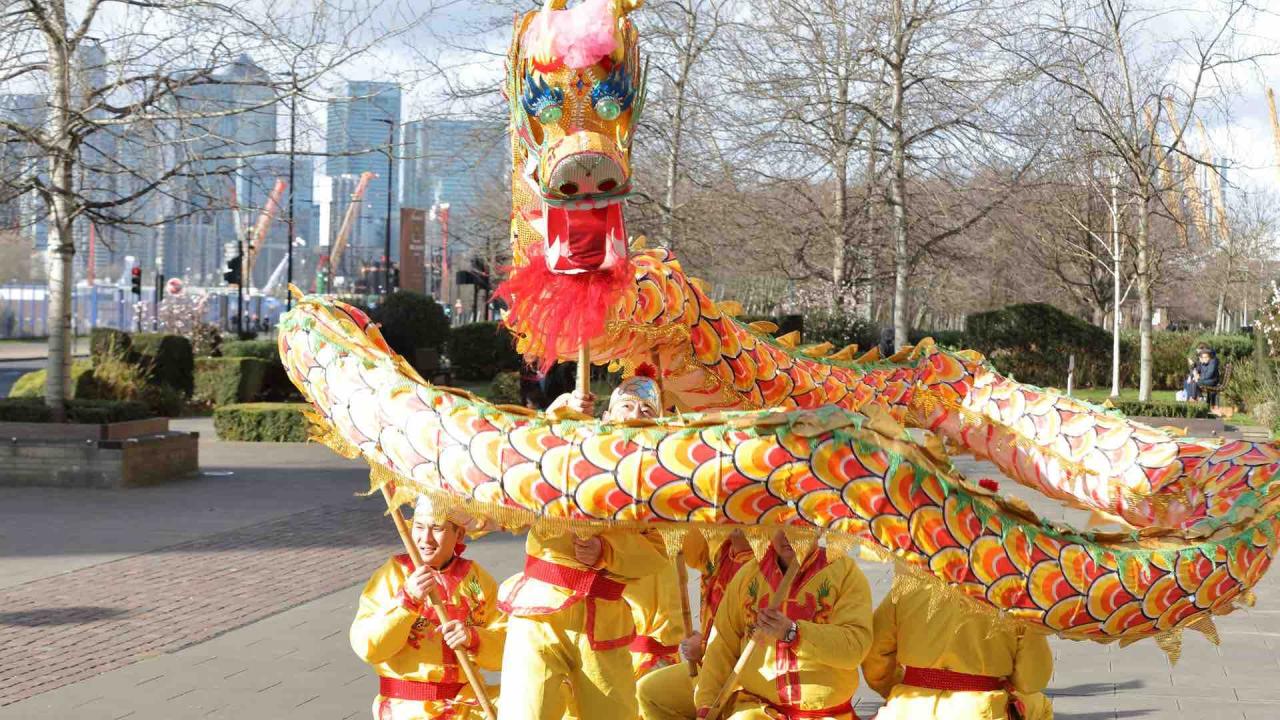 China dragon drone show